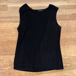Cityknits black jersey camisole tank top shirt top size small S
 b57
